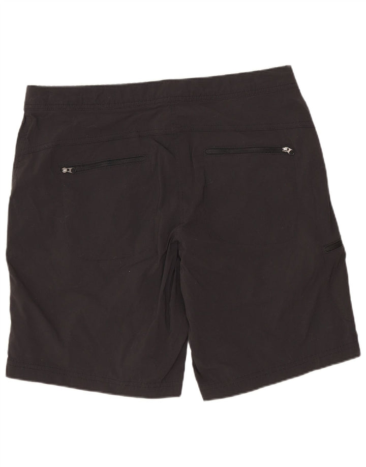 L.L.BEAN Damen Cargo-Shorts US 8 Medium W32 Schwarzes Nylon