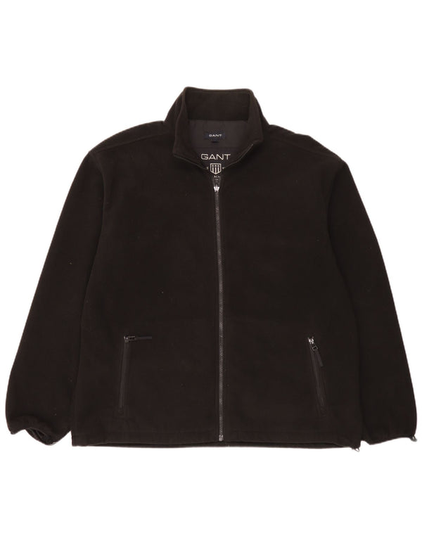 Gant Herren Liner Fleece Jacke UK 40 Large Schwarz Polyester