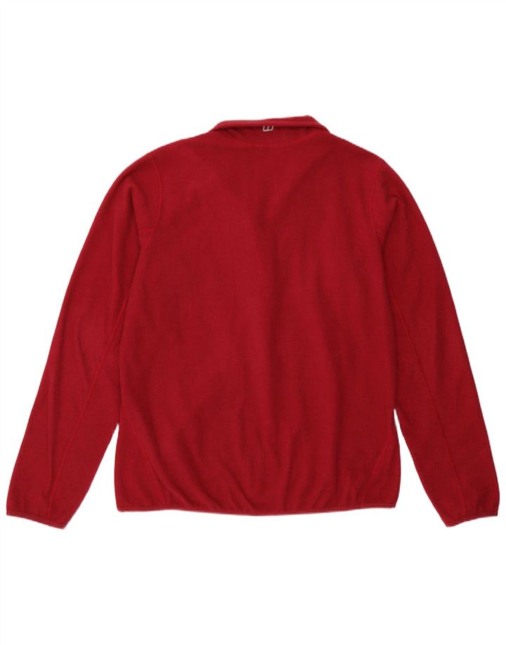 Berghaus Damen-Fleecepullover mit Reißverschluss am Hals, UK 16, Größe L, Rot, Polyester