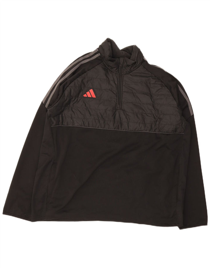 Adidas Herren Aeroready Pullover Trainingsanzug Top Jacke 2XL Schwarz Polyester