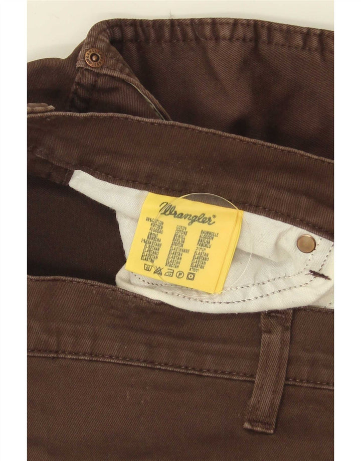 Wrangler Herren Texas Straight Jeans W38 L32 Braune Baumwolle