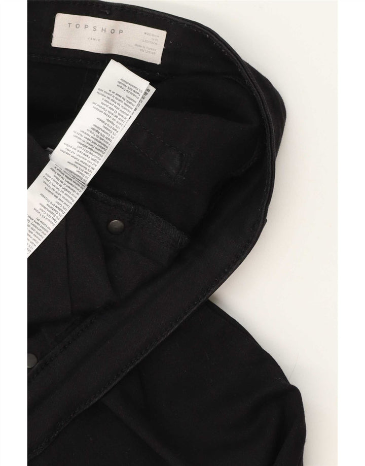 Topshop Damen Jamie Skinny Jeans W32 L26 Schwarz Elastan