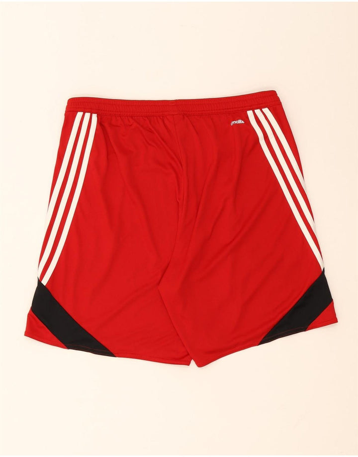 Adidas Herren Climalite Sportshorts, großes rotes Farbblock-Polyester