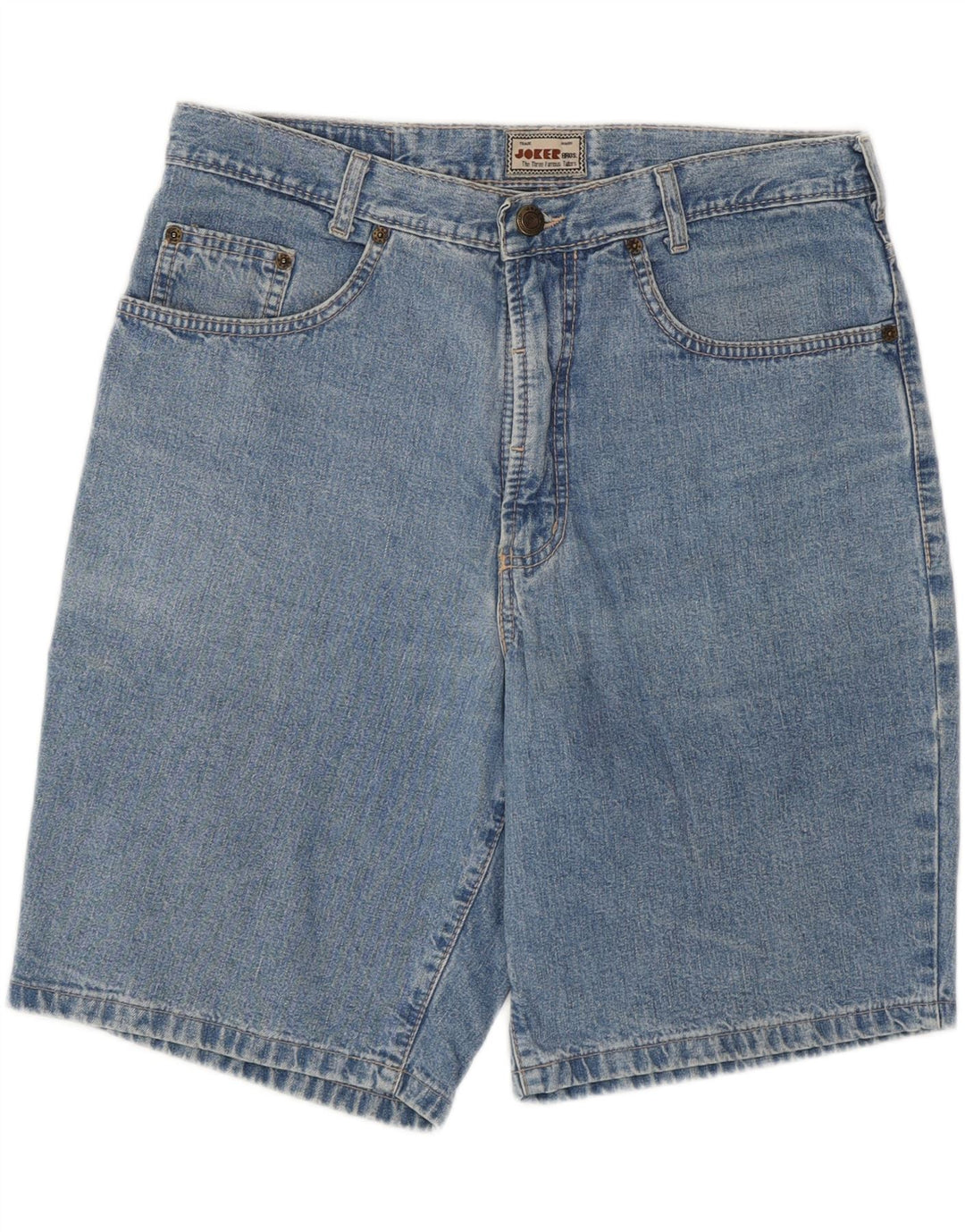 JOKER Mens Denim Shorts W34 Large Blue Cotton Vintage Joker and Second-Hand Joker from Messina Hembry 