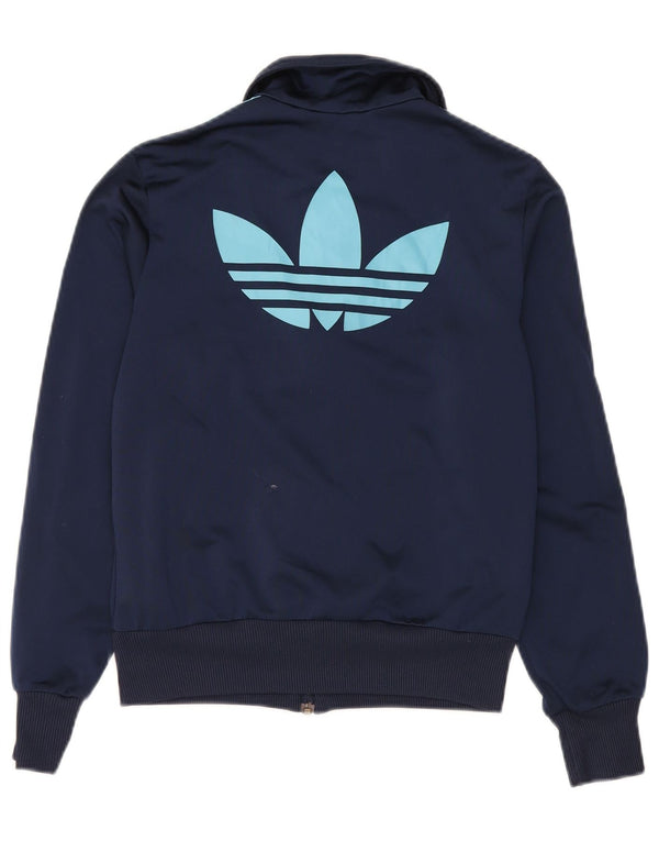 Adidas Womens Graphic Trainingsanzug Top Jacke EU 38 Medium Marineblau Polyester