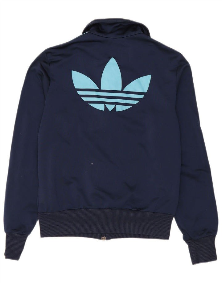 Adidas Womens Graphic Trainingsanzug Top Jacke EU 38 Medium Marineblau Polyester