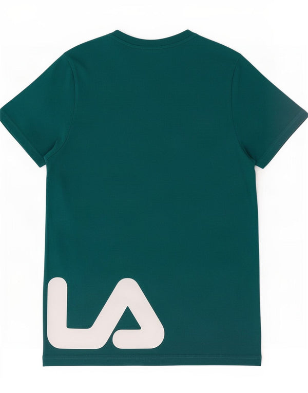 Fila Herren-T-Shirt mit Grafik, Größe S, grüne Baumwolle