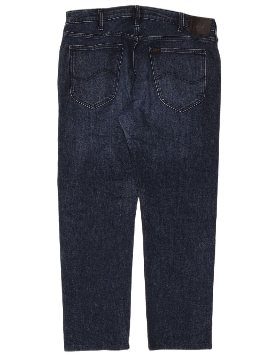 Lee Herren Straight Jeans W36 L32 Blaue Baumwolle