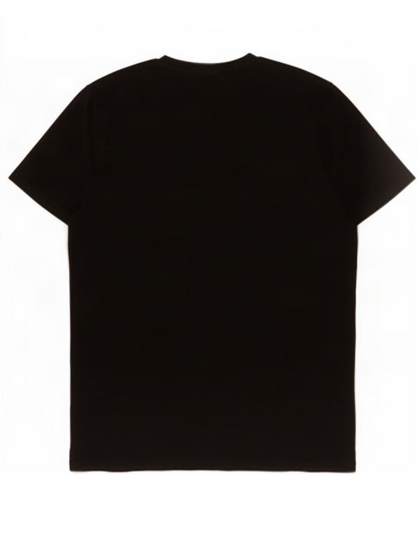 Jack & Jones Herren-T-Shirt mit Grafik, groß, aus schwarzer Baumwolle