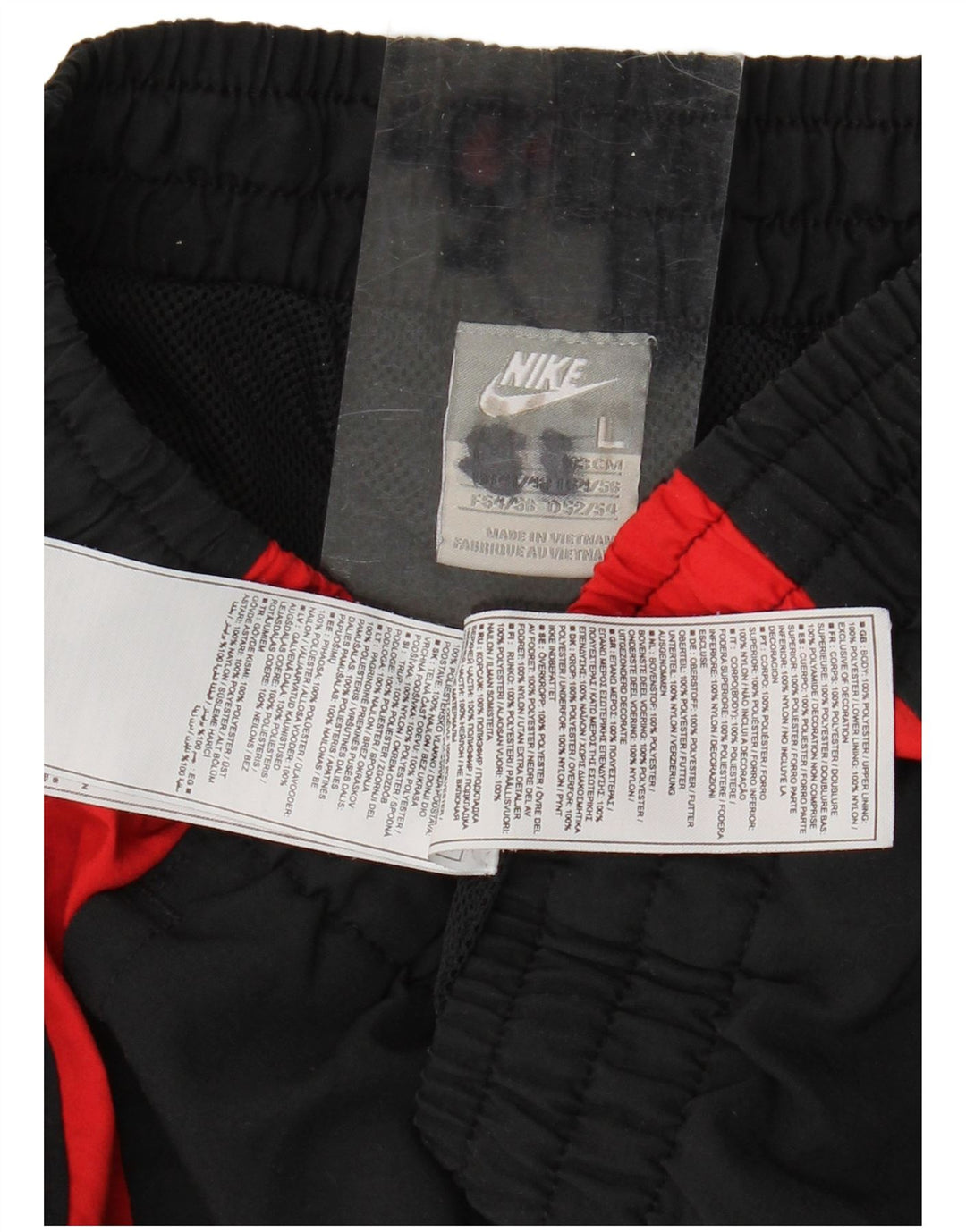 Nike Herren-Trainingshose, groß, schwarzes Farbblock-Polyester