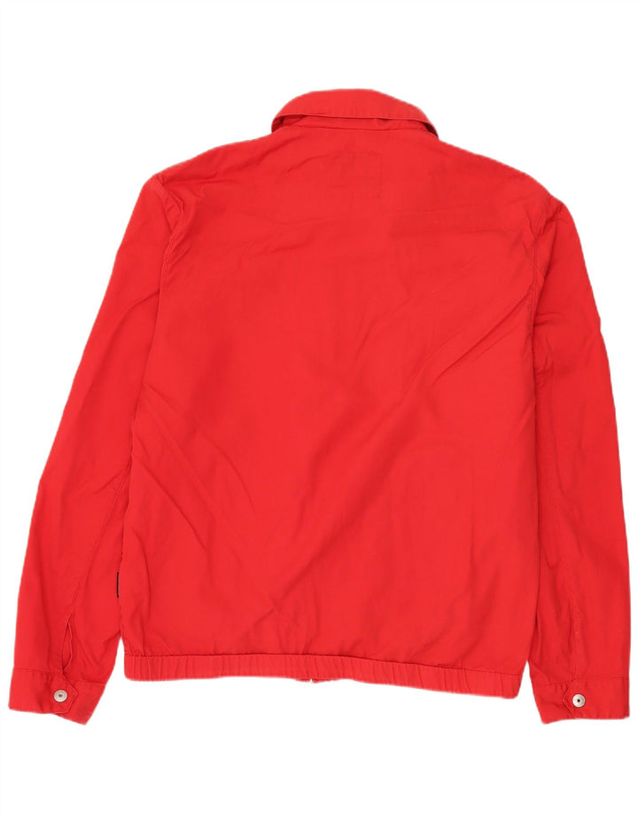 Sergio Tacchini Herren Bomberjacke UK 44 2XL Rote Baumwolle