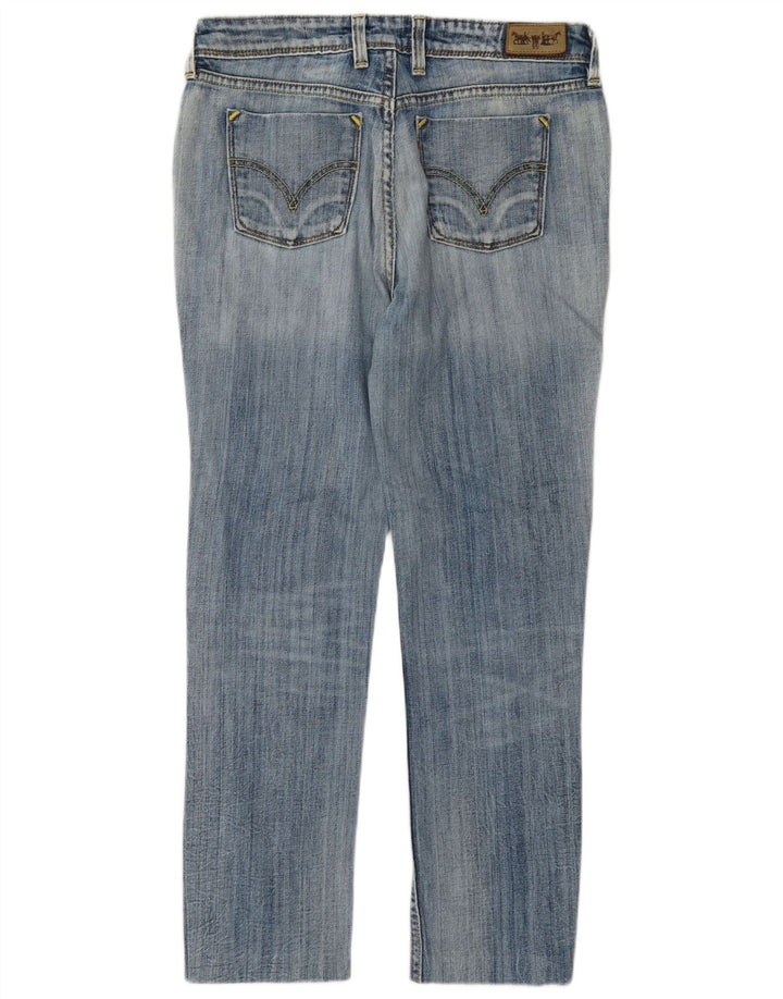 Levi's Damen 627 Crop Straight Jeans W30 L26 Blau