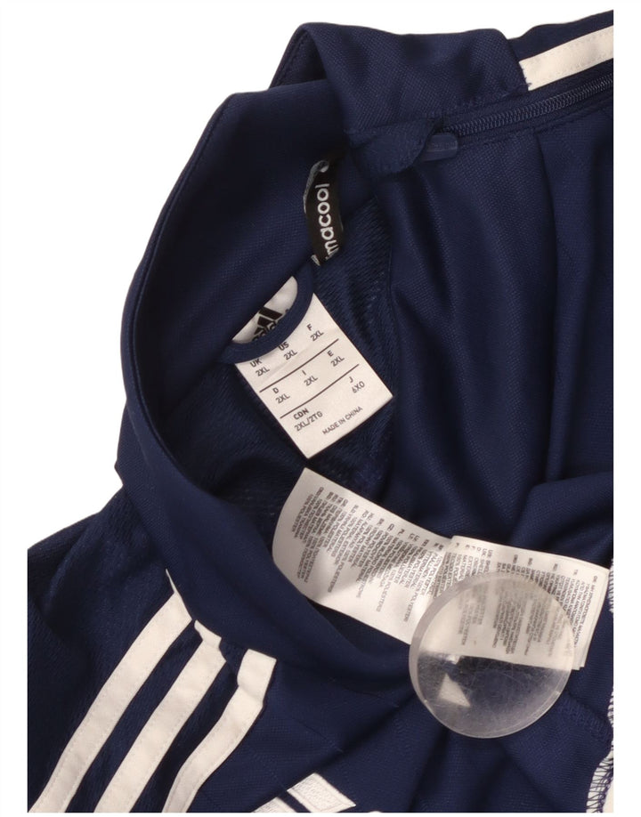 Adidas Herren Climacool Zip Neck Pullover Trainingsanzug Top 2XL Marineblau