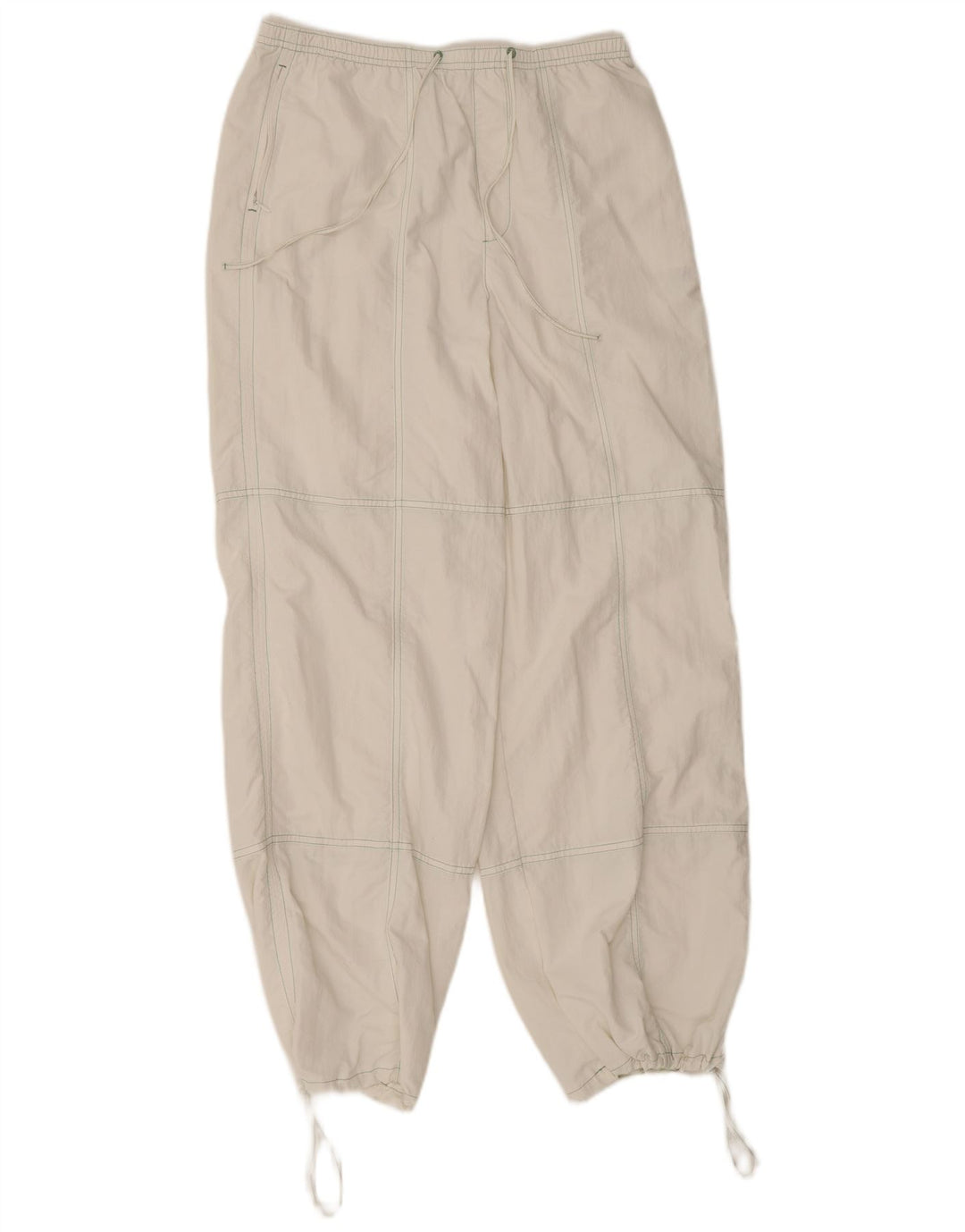 Zara Damen Jogginghose, Freizeithose, Größe S, W26, L28, Weiß, Polyamid