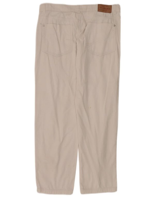 Liu Jo Gerade Freizeithose für Mädchen, 13–14 Jahre, W30, L27, Beige, Baumwolle
