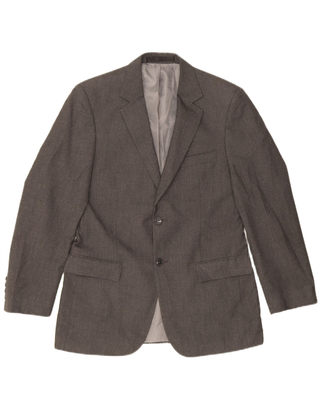 Marks & Spencer Maßgeschneiderte 2-Knopf-Blazerjacke für Herren, UK 38, Mittelgrau