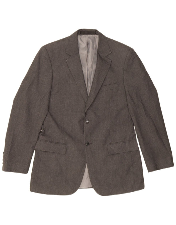 Marks & Spencer Maßgeschneiderte 2-Knopf-Blazerjacke für Herren, UK 38, Mittelgrau