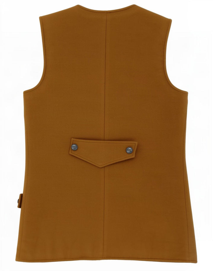 Vintage Damen Gilet UK 14 Medium Khaki