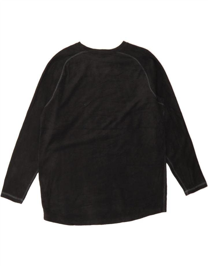 RUSSELL ATHLETIC Womens Dri Fit Top Long Sleeve UK 16 Large Black Vintage Russell Athletic and Second-Hand Russell Athletic from Messina Hembry 
