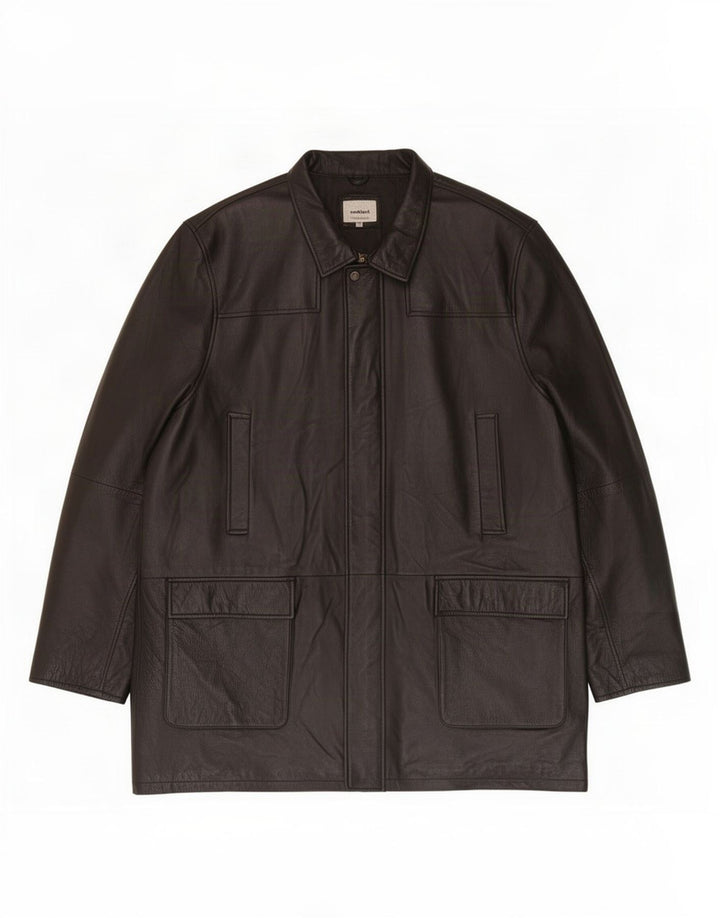 Conbipel Herren Lederjacke IT 58 2XL Schwarz