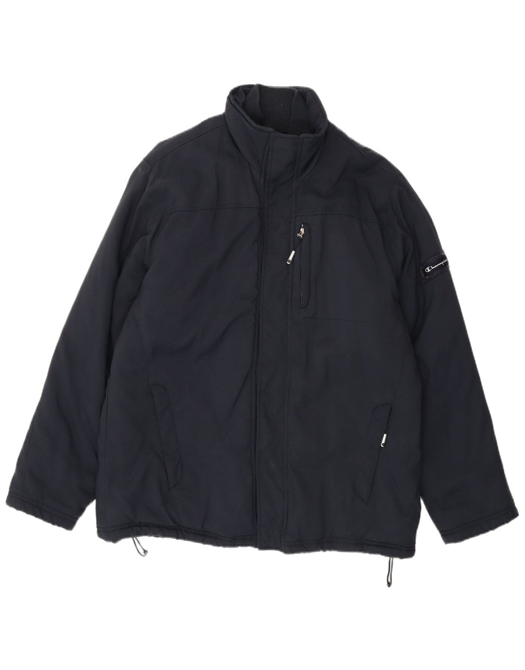 Champion Herren-Windbreaker-Jacke, UK 40, Größe L, Marineblau, Polyamid