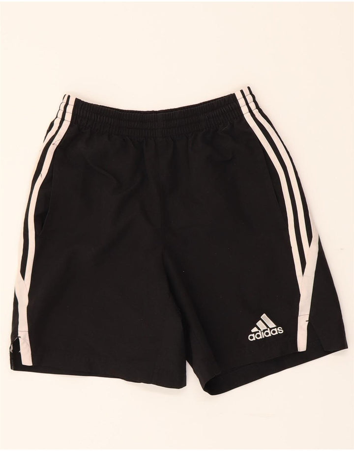 ADIDAS Boys Sport Shorts 13-14 Years  Black Colourblock Polyester Vintage Adidas and Second-Hand Adidas from Messina Hembry 