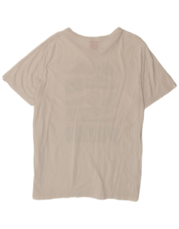 Puma Herren Grafik T-Shirt Top XL Weiß