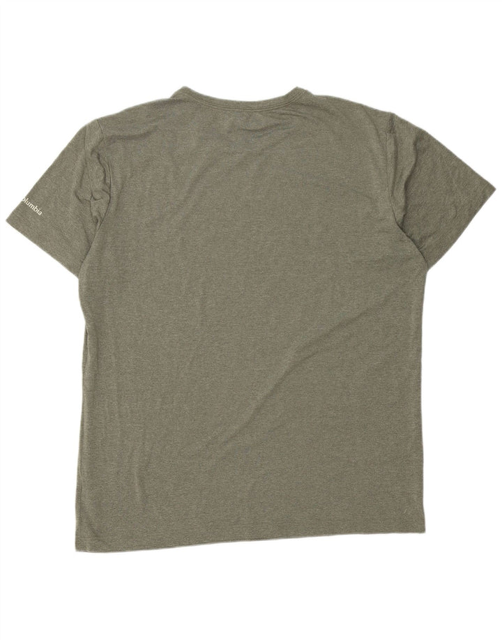 COLUMBIA Herren Grafik-T-Shirt-Oberteil XL Khaki Polyester