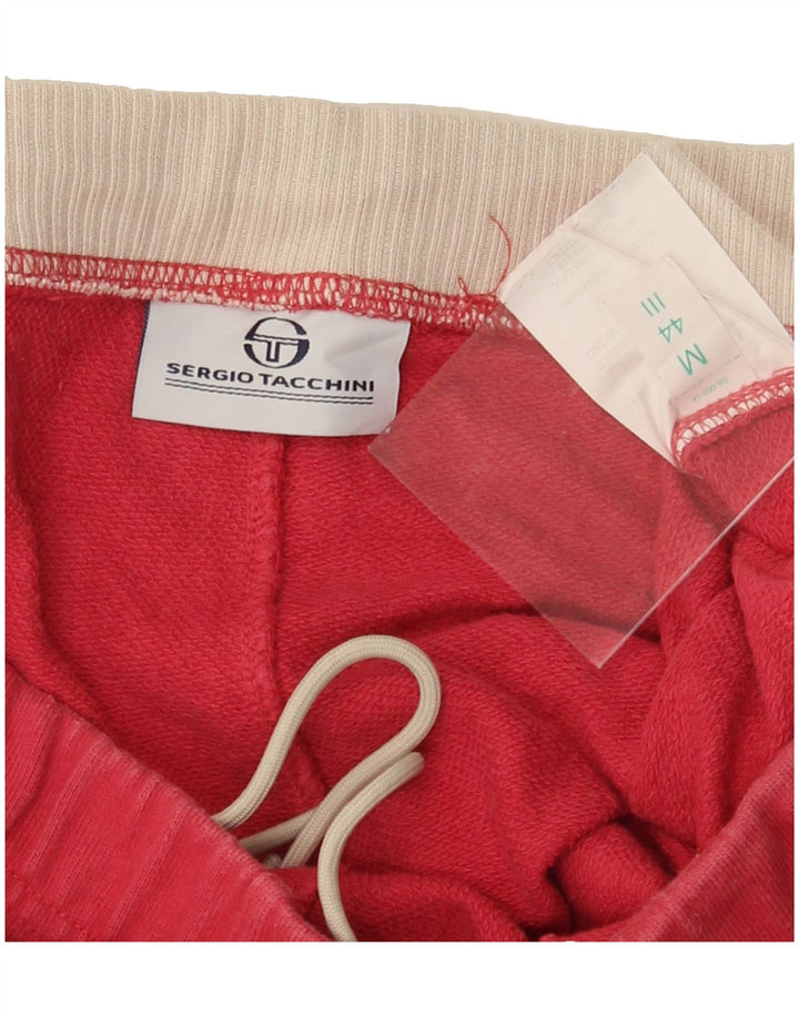 SERGIO TACCHINI Womens Tracksuit Trousers IT 44 Medium  Red Colourblock Vintage Sergio Tacchini and Second-Hand Sergio Tacchini from Messina Hembry 