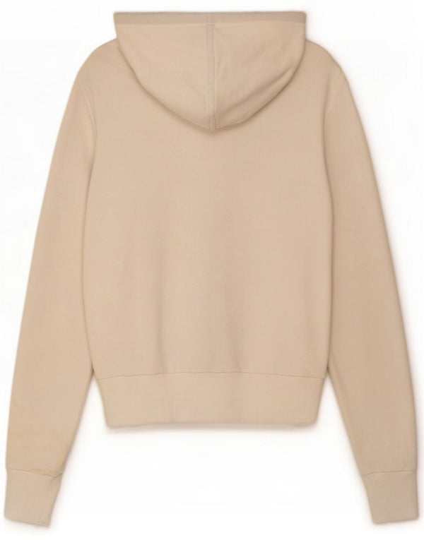 Puma Damen-Kapuzenpullover mit Reißverschluss, UK 12, mittelweiße Baumwolle
