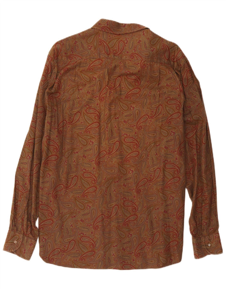 Pizzarotti Herrenhemd Mittelbraun Paisley