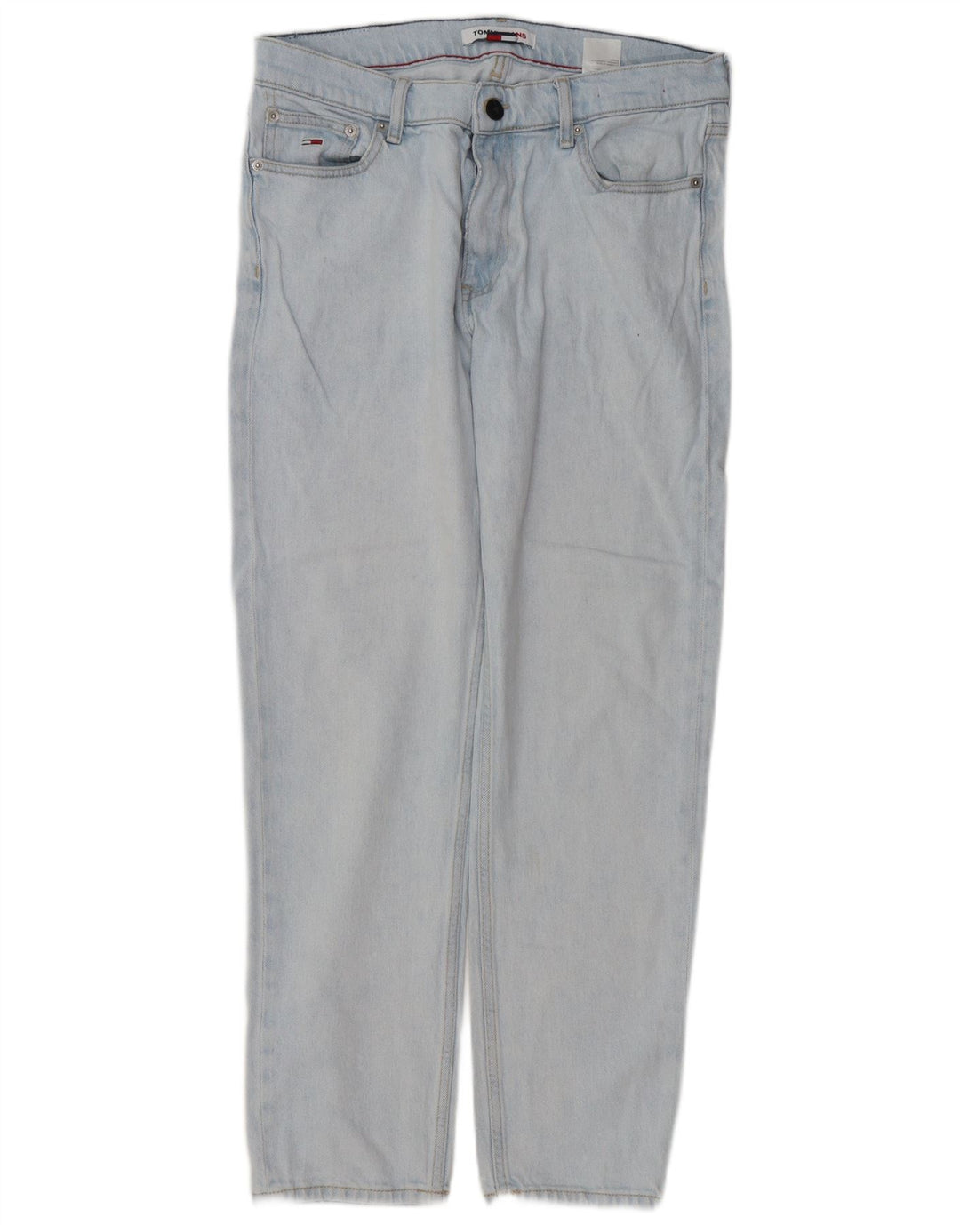 Tommy Hilfiger Herren Straight Jeans W31 L28 Blaue Baumwolle
