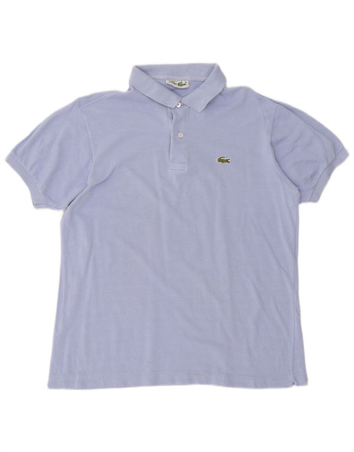 Lacoste Herren-Poloshirt, Größe 5, groß, blaue Baumwolle