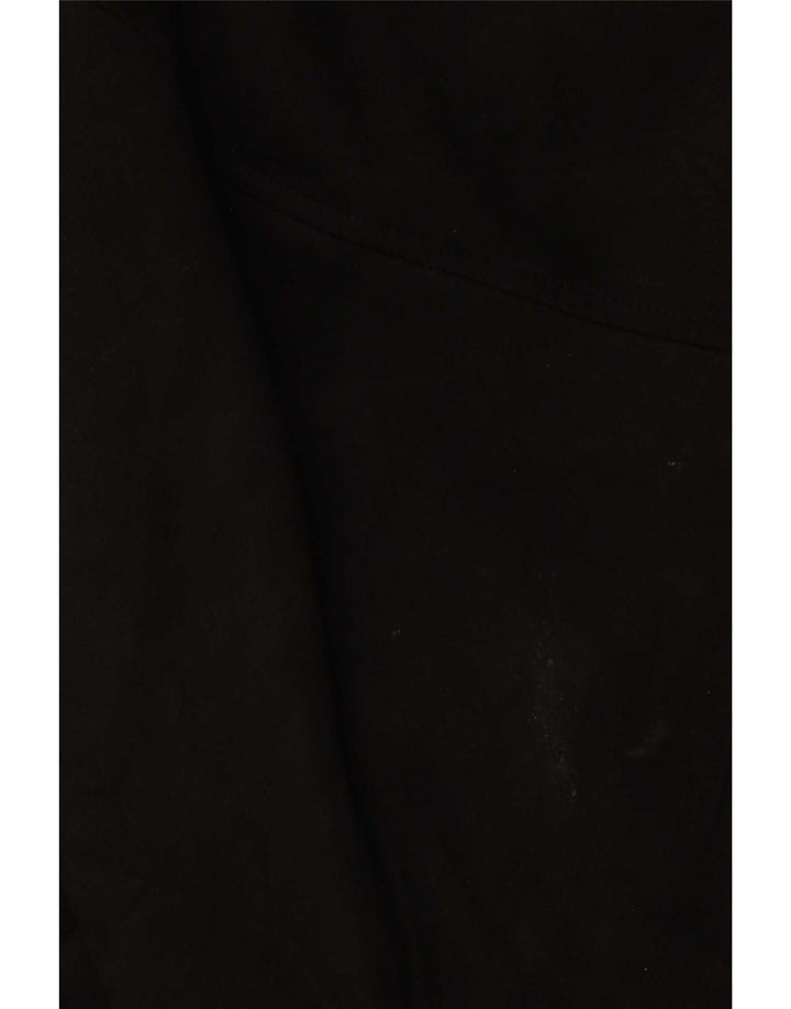 Zara Womens Open Overcoat UK 16 Large Schwarz