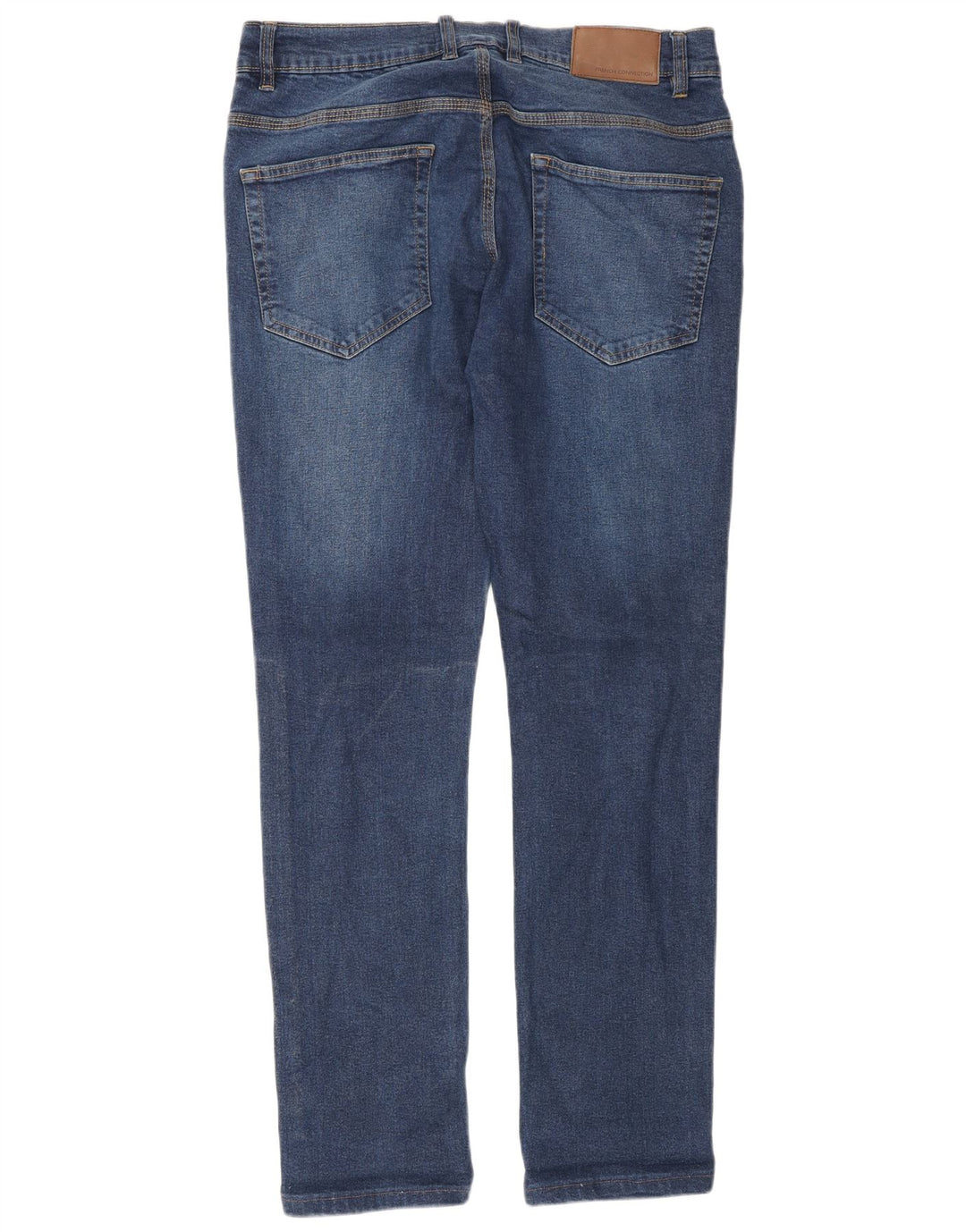French Connection Herren Slim Jeans W34 L32 Blaue Baumwolle
