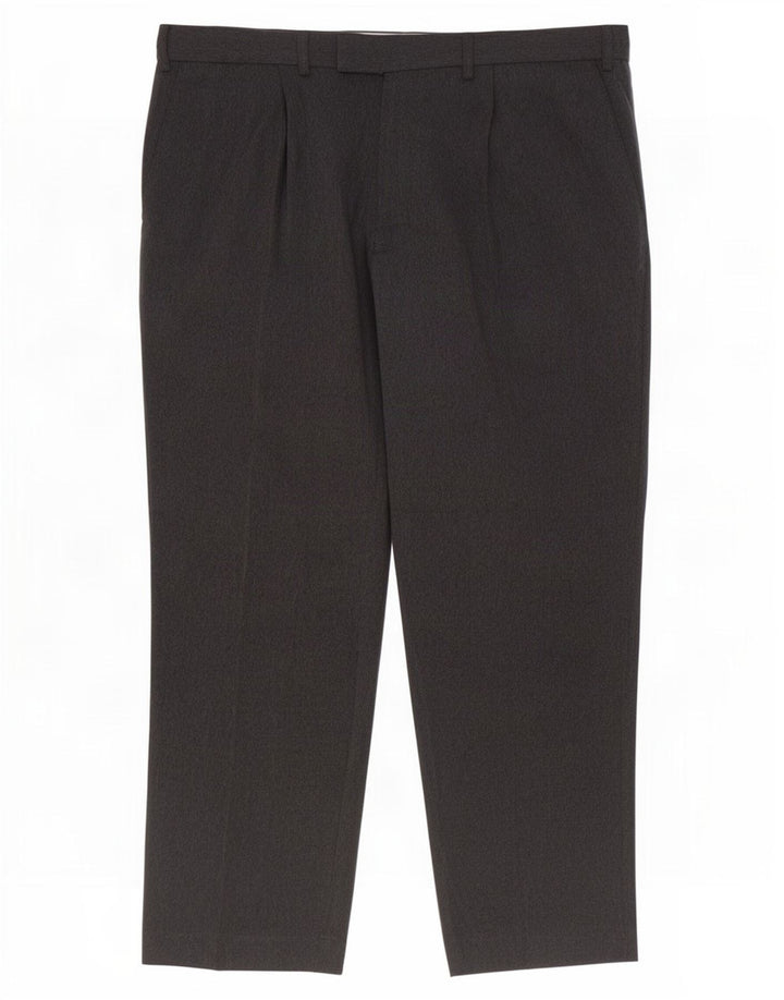 Marks & Spencer Herren-Anzughose mit Pegged-Anzug, W38, L29, graues Polyester