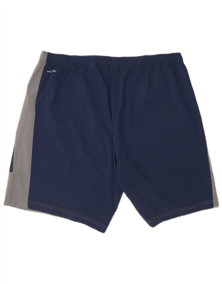 Reebok Herren Sportshorts XL Marineblau Colourblock Polyester
