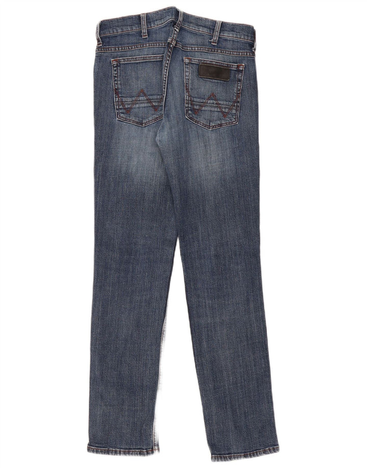 WRANGLER Herren Greensboro Slim Jeans W31 L32 Blaue Baumwolle