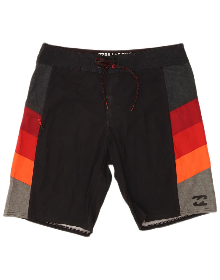 Billabong Herren Badeshorts Mittelschwarzes Colourblock-Polyester