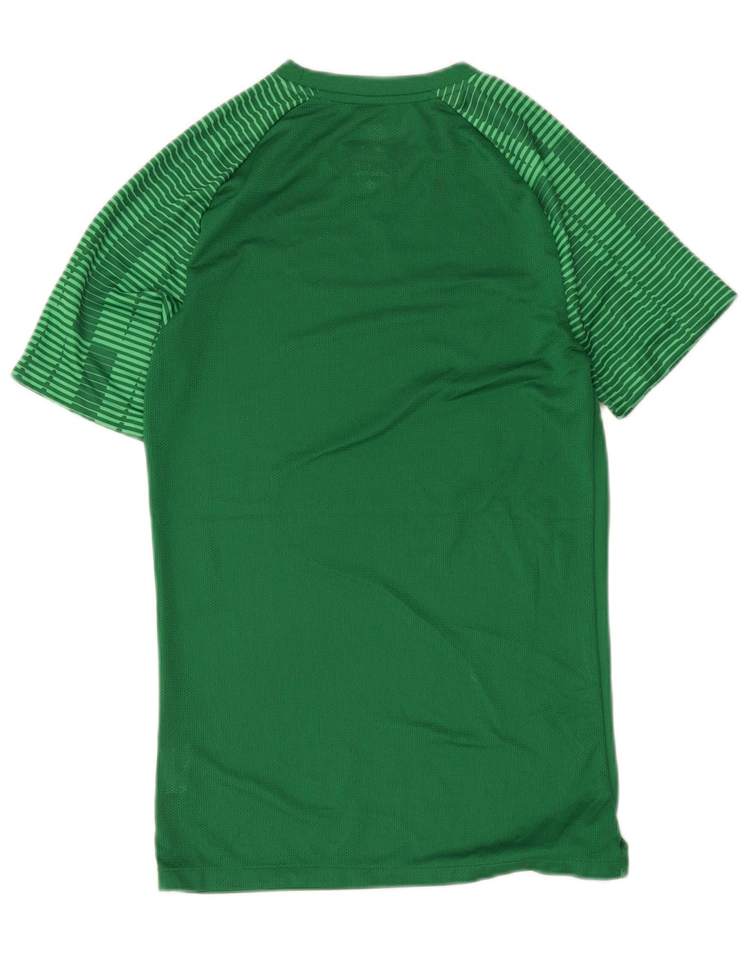 Nike Herren Dri Fit Slim T-Shirt Top, klein, grün gestreift, Polyester