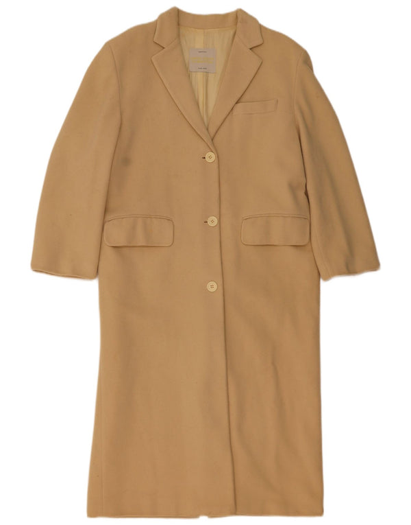 Benetton Womens Loose Fit Overcoat IT 42 Mittelbeige Wolle