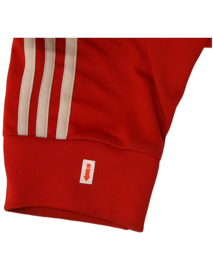ADIDAS Herren Trainingsanzug Top Jacke 2XL Rot Polyester