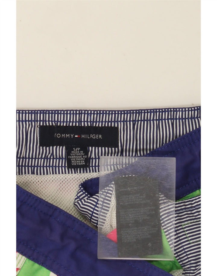 TOMMY HILFIGER Herren-Badeshorts, klein, grün, florales Polyester