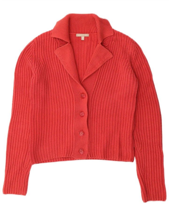 Massimo Dutti Damen-Cardigan-Pullover UK 10 Kleine rote Baumwolle