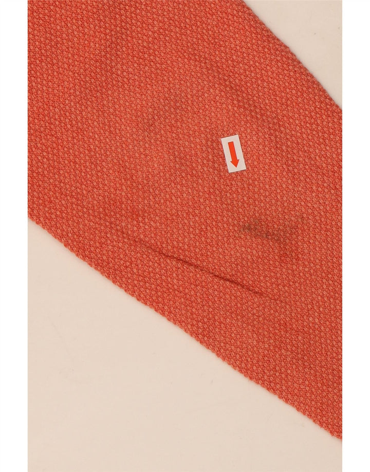 Marks & Spencer Herren-Pullover mit Rundhalsausschnitt, mittelorange Baumwolle