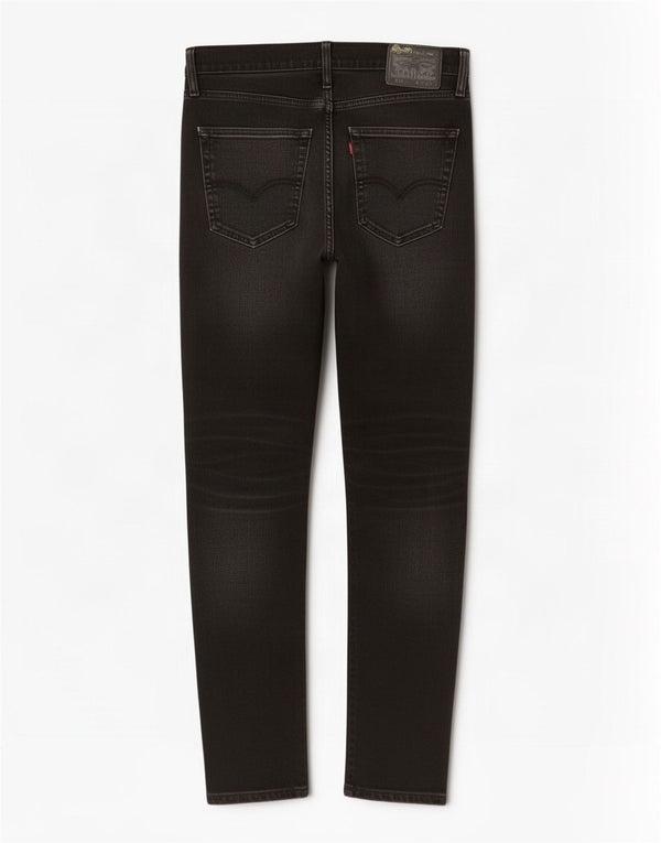 Levi's Herren 512 Slim Tapered Jeans W31 L32 Schwarze Baumwolle