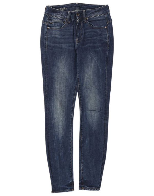 G-Star Damen Midge Skinny Jeans W28 L30 Marineblaue Baumwolle