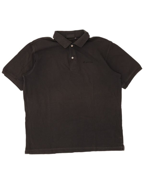 Lotto Herren Poloshirt 3XL Schwarz