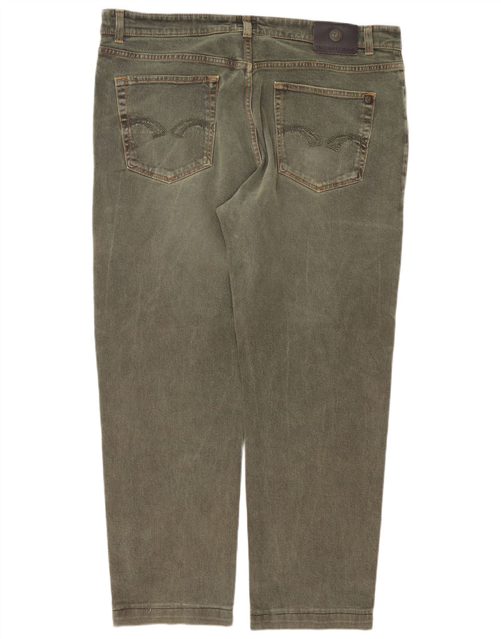 Trussardi Herren Tapered Jeans W40 L29 Grün