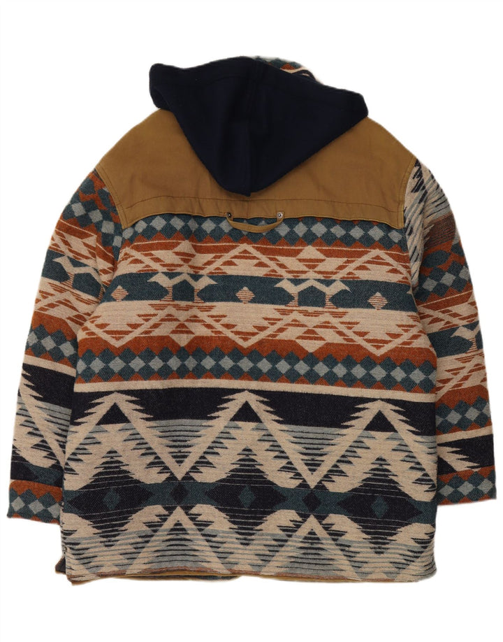 Oil Company Herren-Windbreaker-Mantel, UK 40, groß, mehrfarbig, Fair Isle Aztec